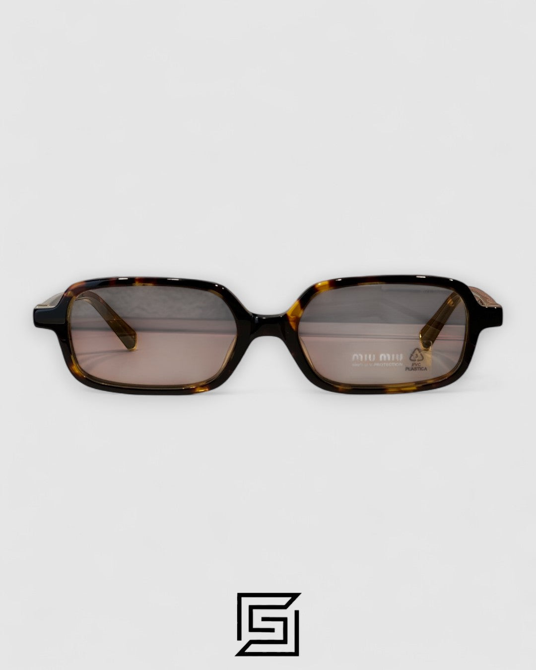 Miu Miu SMU11Z Red Lenses and Tiger Brown Frame