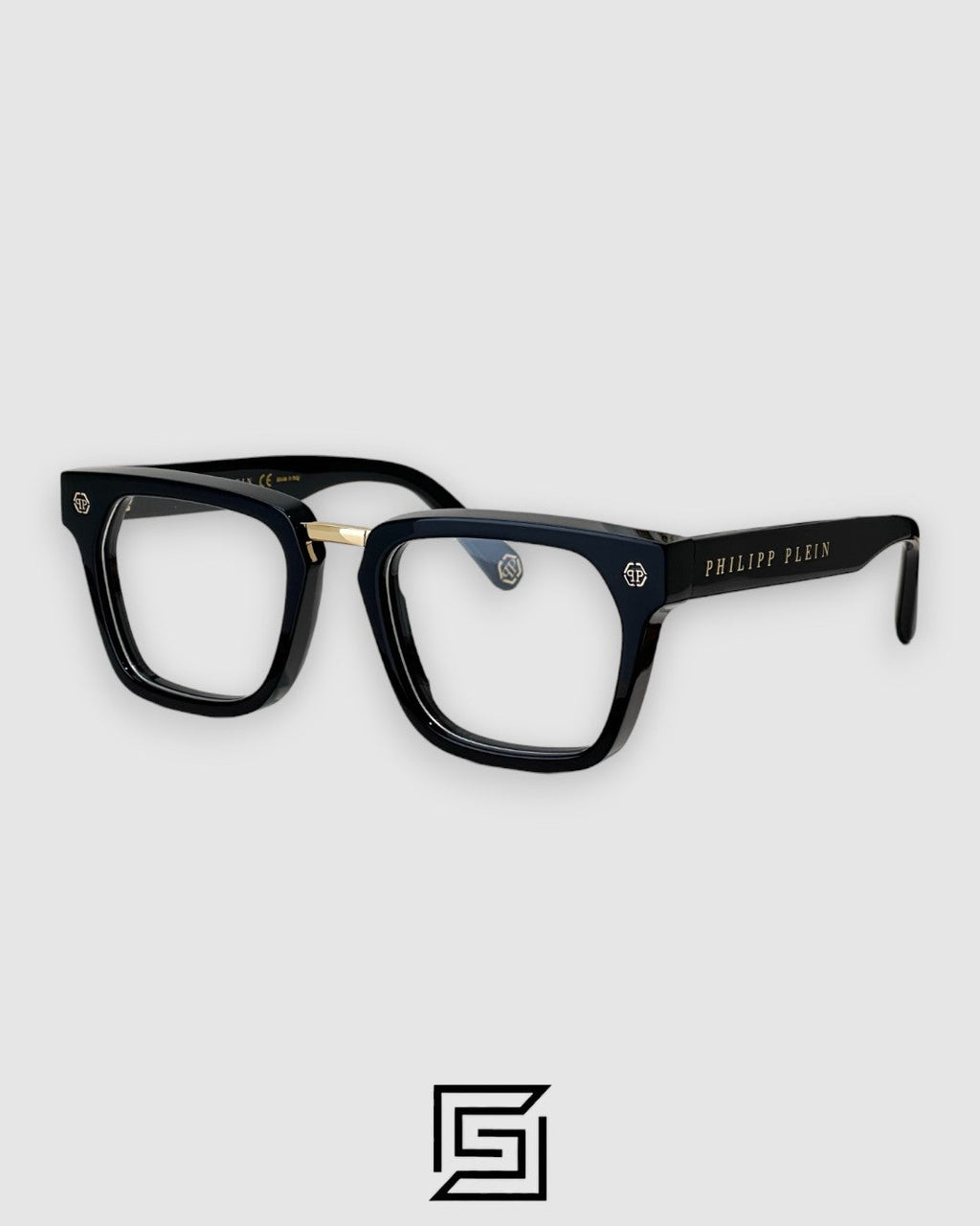 PHILIP PELEN Logo College VPP0700 Black Gold Frame Gold Logo