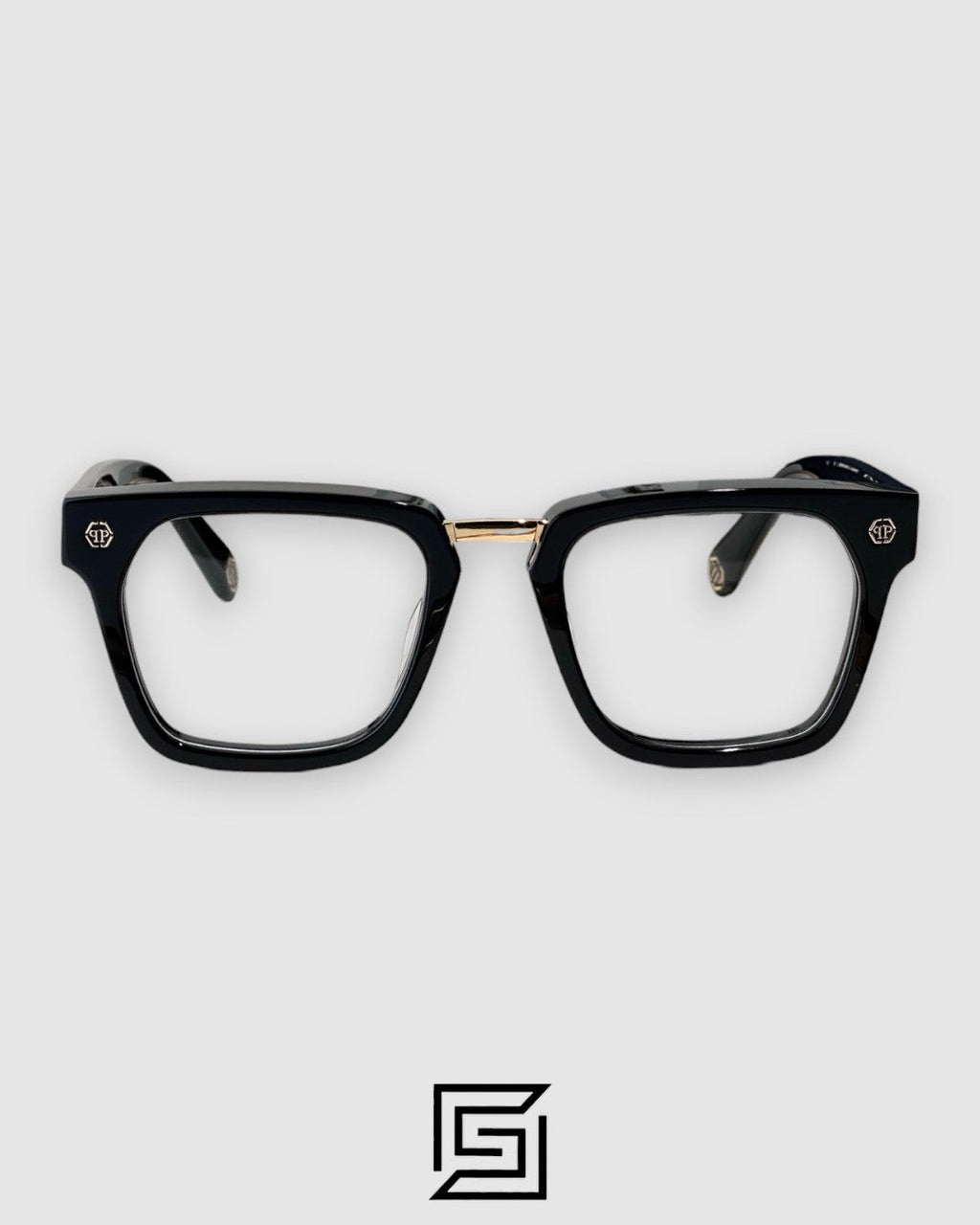 PHILIP PELEN Logo College VPP0700 Black Gold Frame Gold Logo