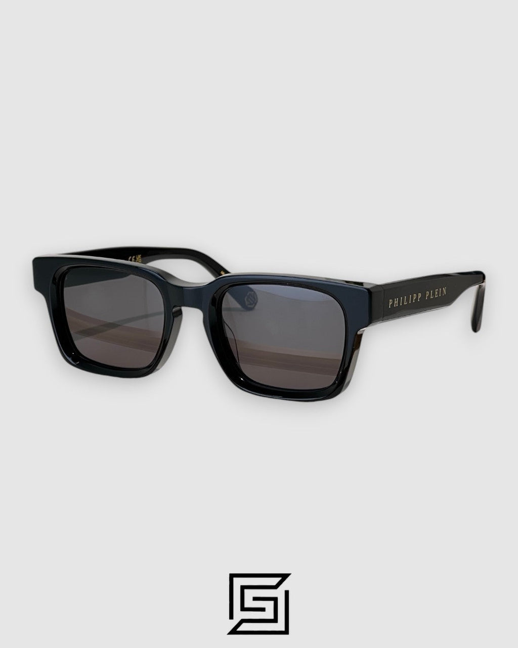 PHILIP PELEN Dark Shapes VPP145M Black Lenses Black Frame Gold Logo