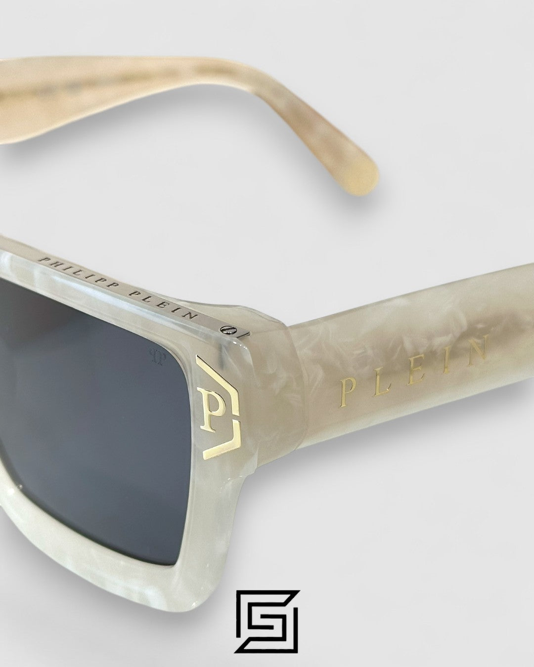 PHILIP PELEN SPP005 Black Lenses White Marbel Frame