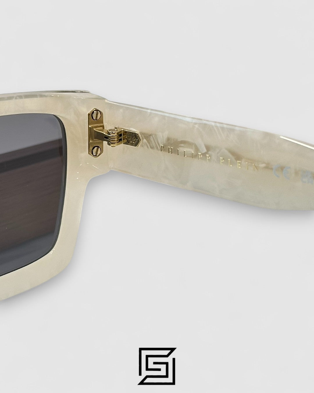 PHILIP PELEN SPP005 Black Lenses White Marbel Frame