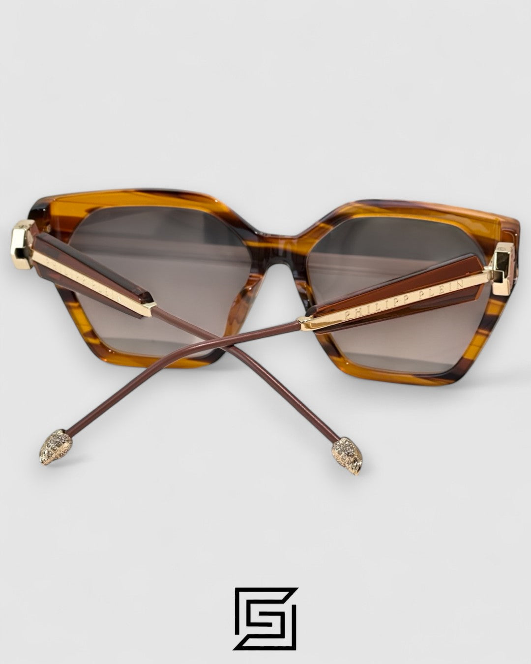 PHILIP PELEN Blink Blaze VPP068S Brown Lenses Tiger Brown Gold Frame