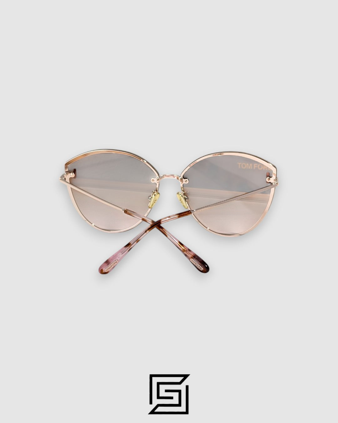 Tom Ford FT1106 Brown Mirror Lenses and Gold Frame