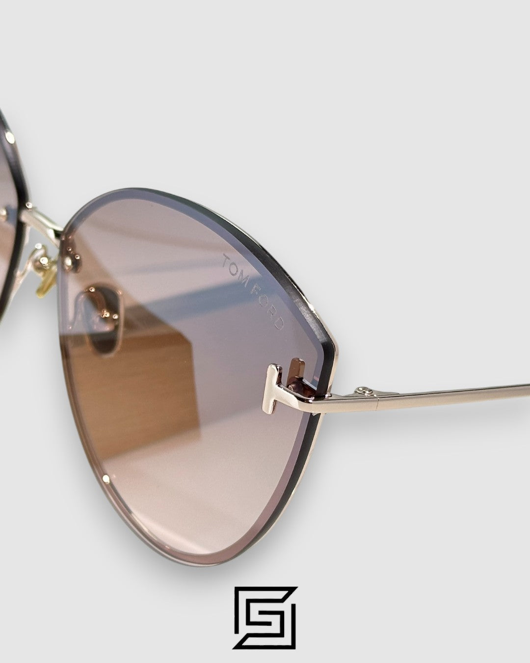 Tom Ford FT1106 Brown Mirror Lenses and Gold Frame