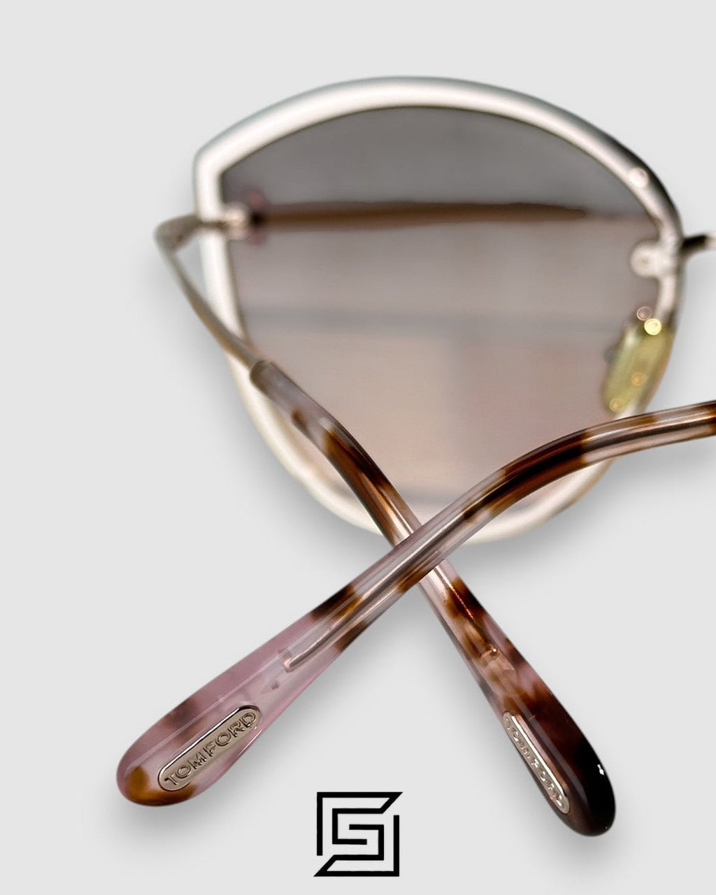 Tom Ford FT1106 Brown Mirror Lenses and Gold Frame