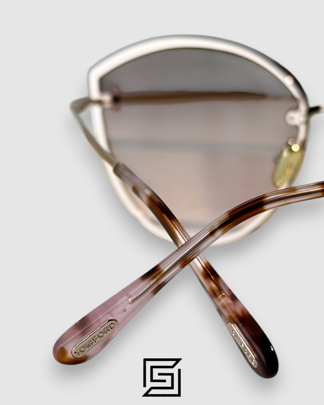 Tom Ford FT1106 Brown Mirror Lenses and Gold Frame