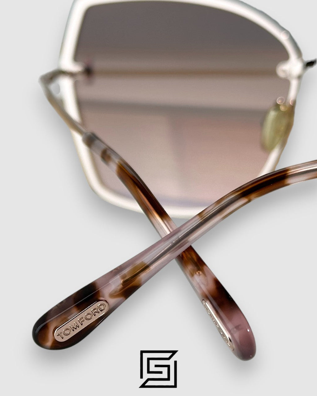 Tom Ford FT1107 Brown Mirror Lenses and Gold Frame