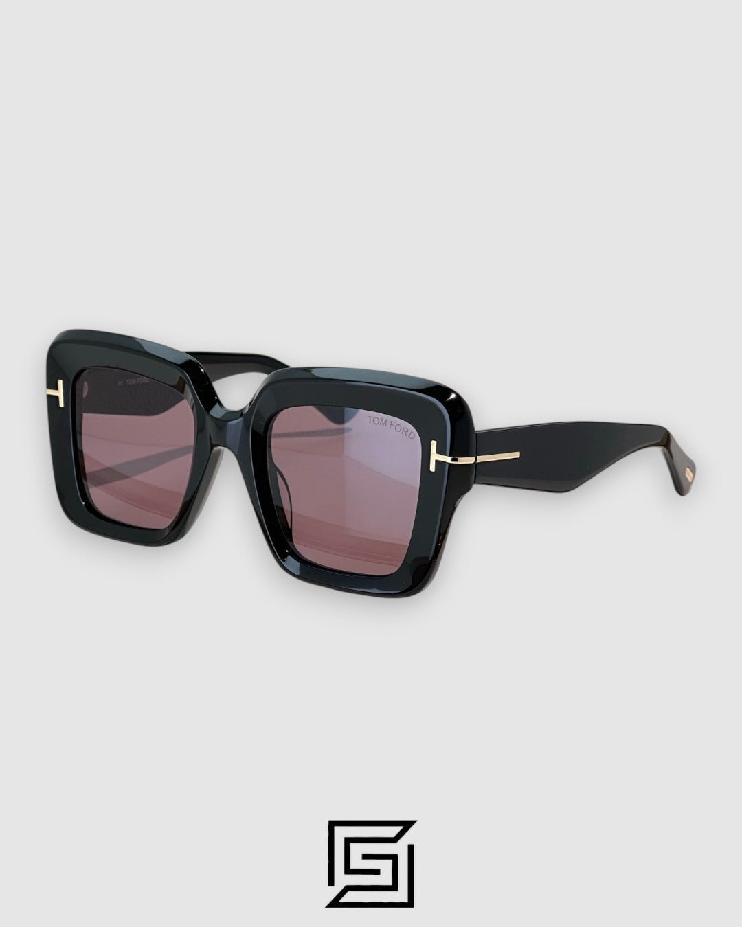 Tom Ford TF1157 Red Lenses and Black Frame