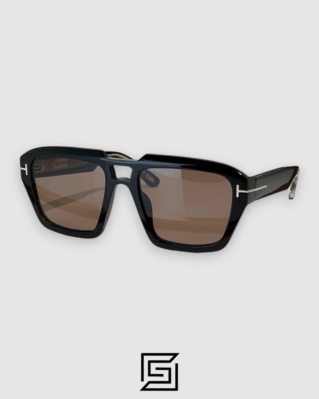 Tom Ford TF1202 عدسات بنية وإطار أسود