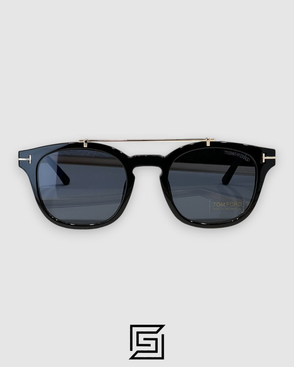 Tom Ford Clip On TF5532 Black Lenses and Black Frame
