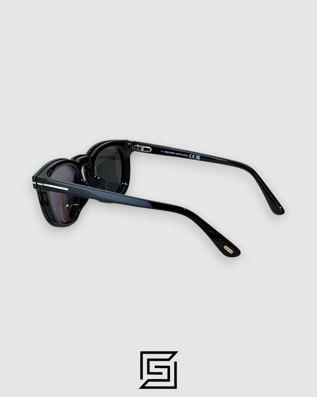Tom Ford Clip On TF5993 Black Lenses and Black Frame