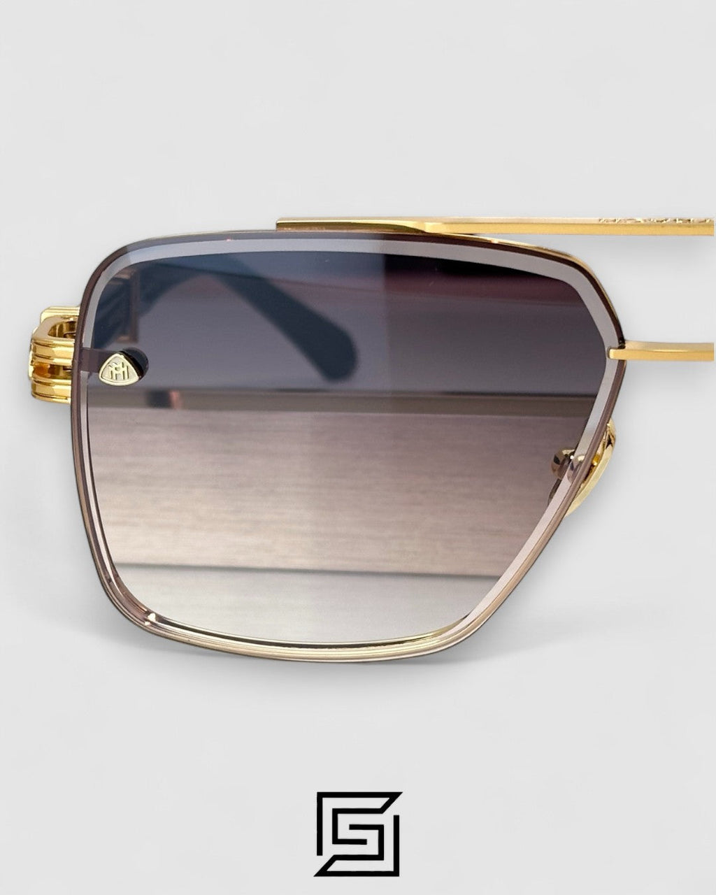 MAYBACH THE GRAND 2 Grey Lenses Gold Frame