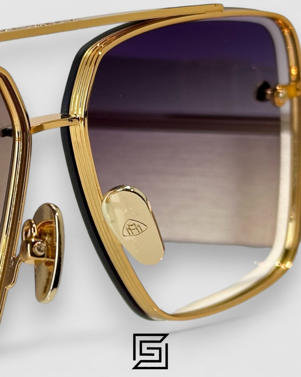 MAYBACH THE GRAND 2 Grey Lenses Gold Frame