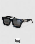 MAYBACH THE BOSS 1 Black Lenses Silver Black Frame