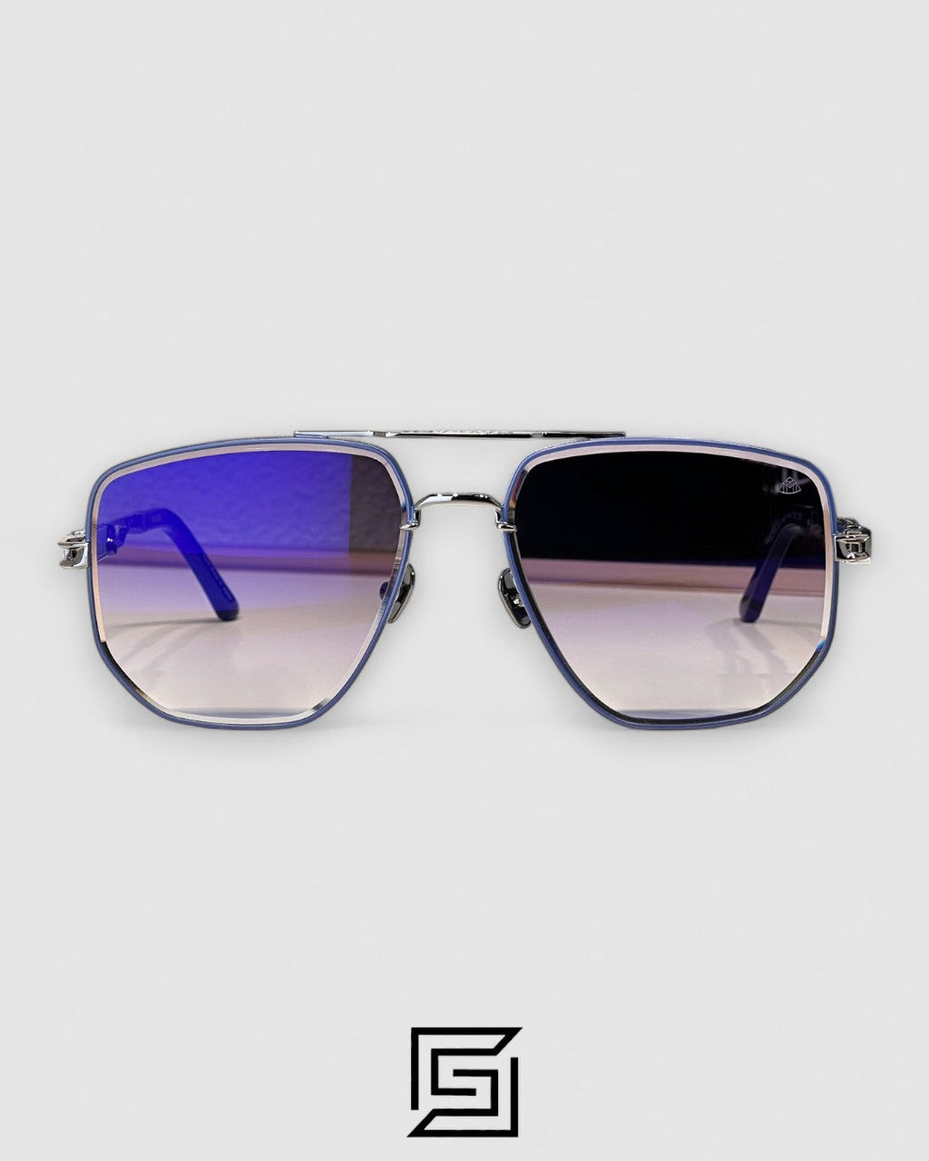MAYBACH THE LENS Blue Mirror Lenses Gun Frame