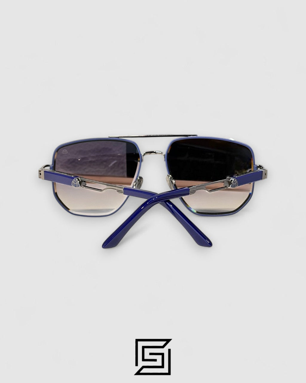 MAYBACH THE LENS Blue Mirror Lenses Gun Frame