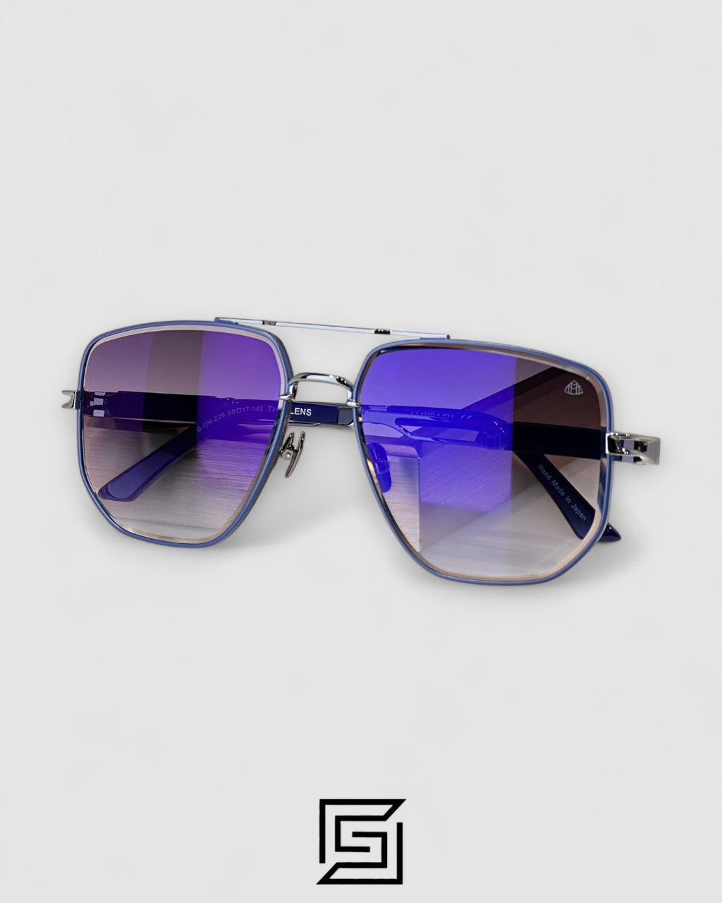 MAYBACH THE LENS Blue Mirror Lenses Gun Frame