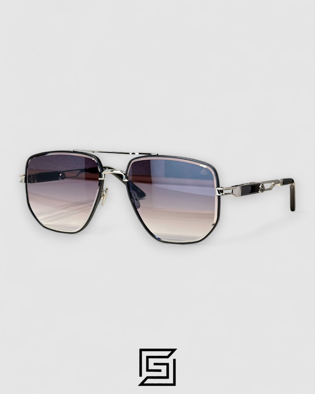 MAYBACH THE LENS Grey Lenses Silver Frame
