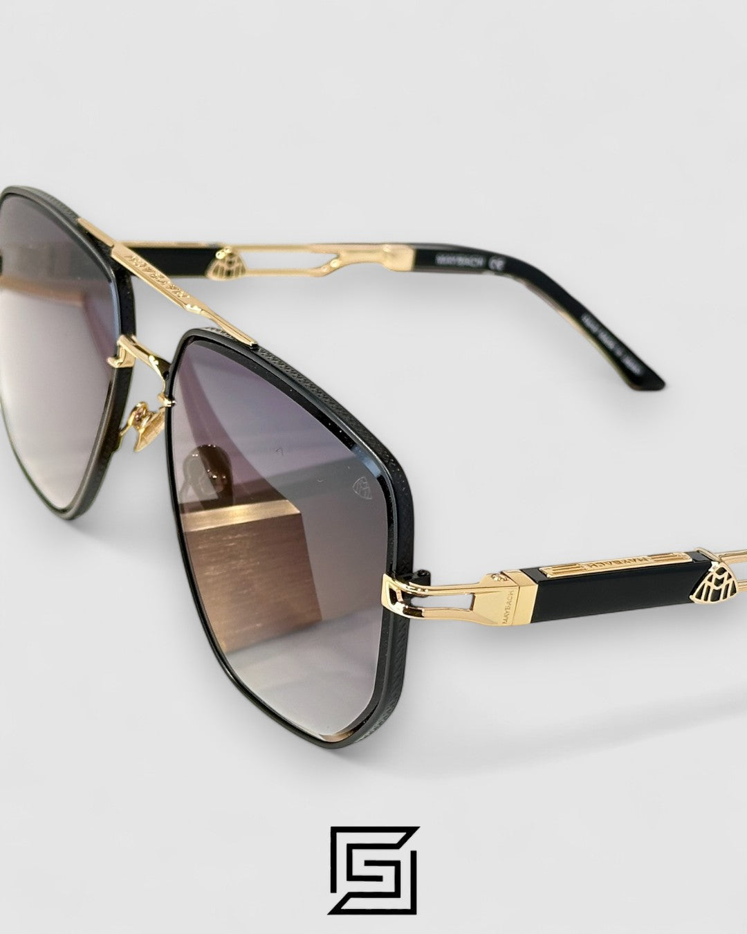 MAYBACH THE LENS Grey Lenses Gold Frame