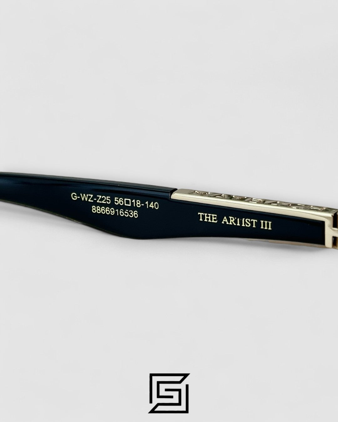 THE ARTIST 3 Grey Leanses Gold Framless Black Arm