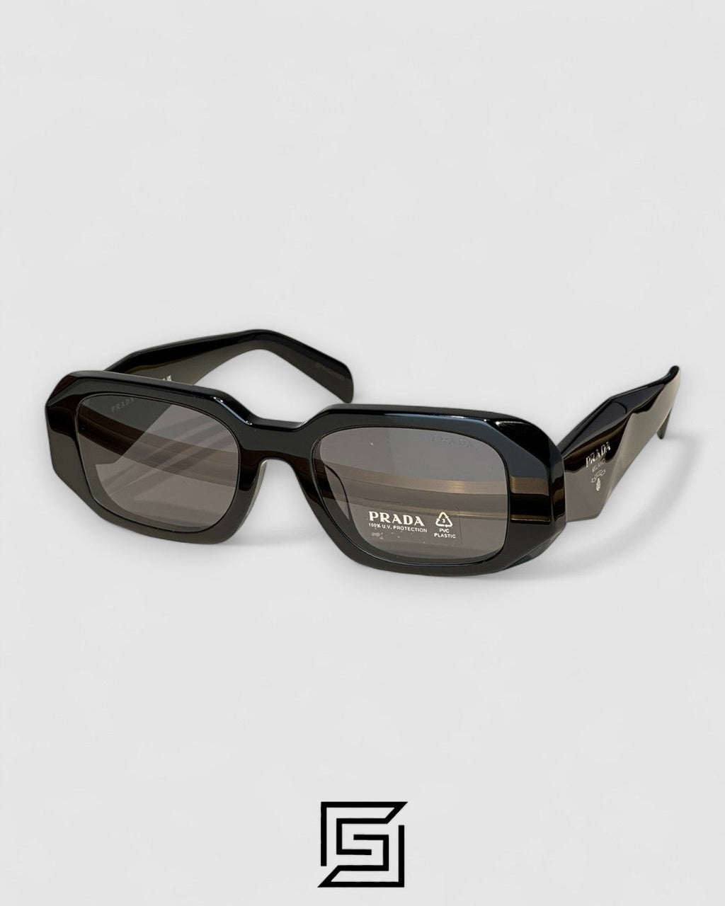 Prada OPR17WSF Black Lenses Black Frame