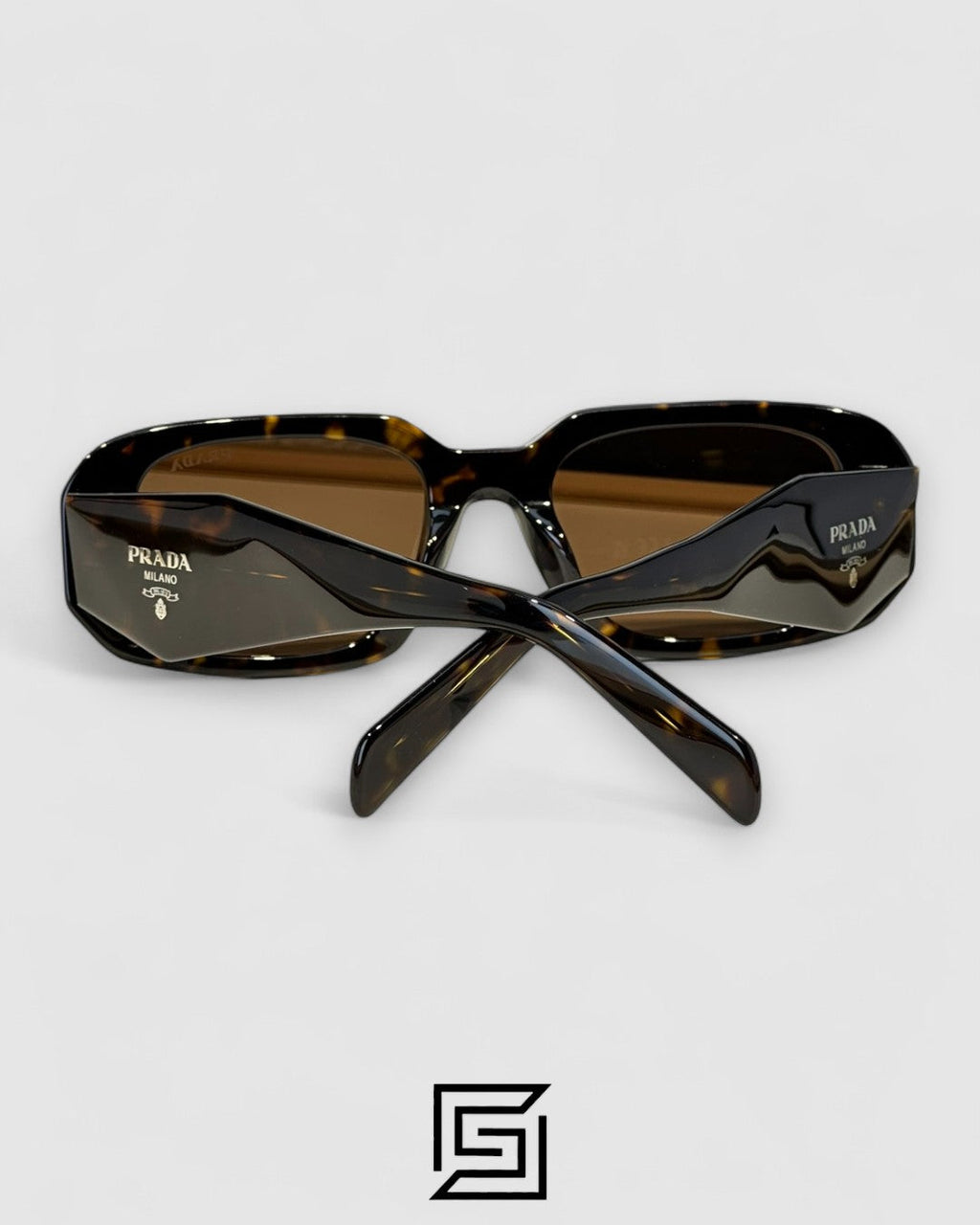 Prada OPR17WSF Brown Lenses Tiger Brown Frame