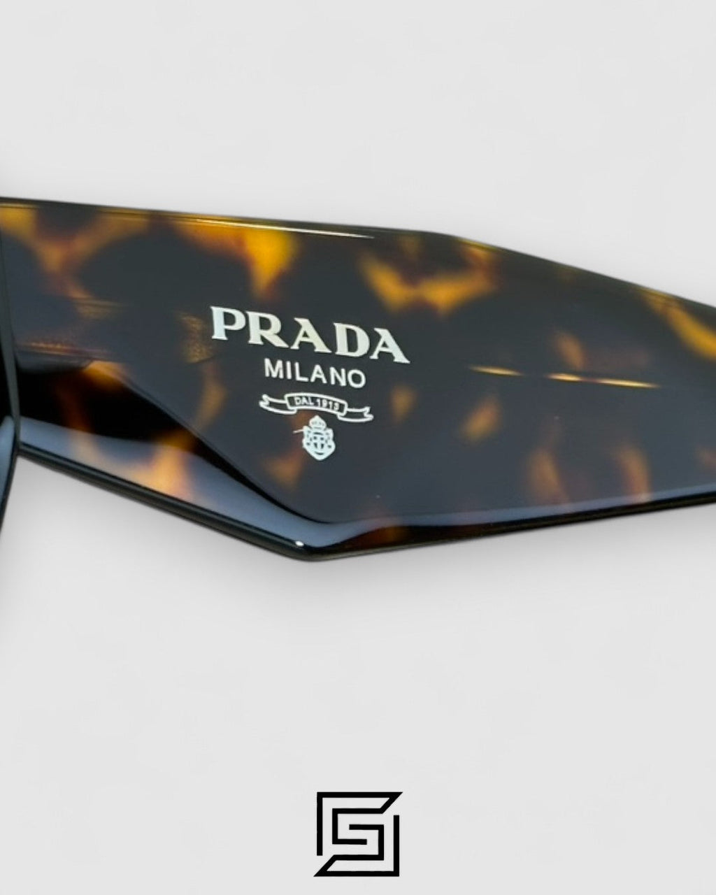 Prada OPR17WSF Brown Lenses Tiger Brown Frame