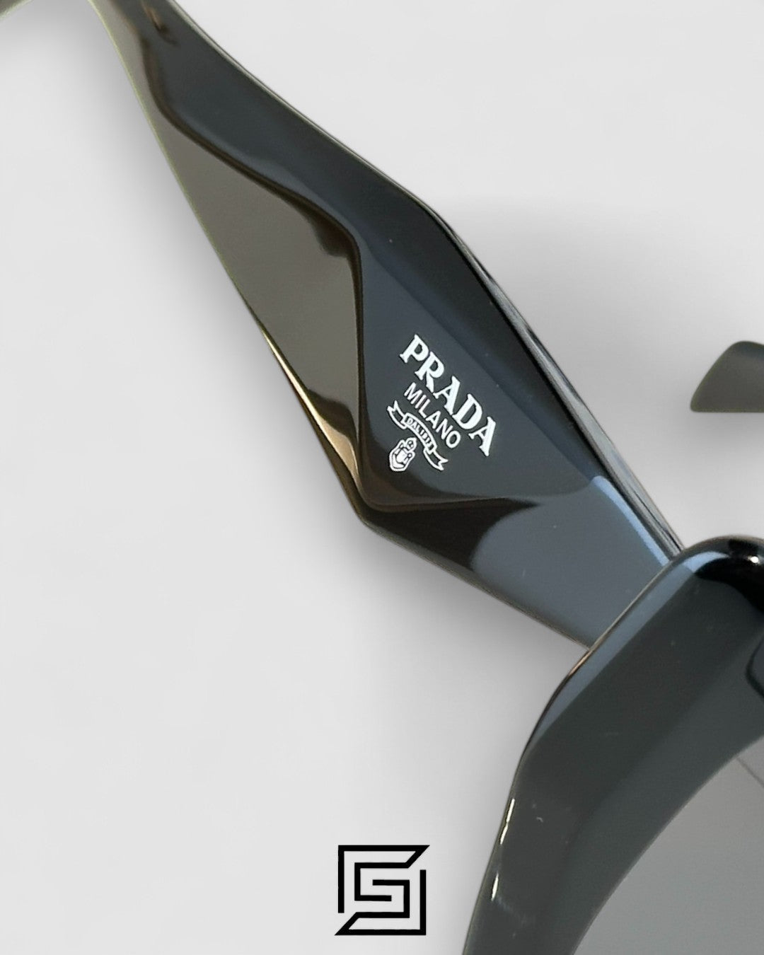 Prada SPR 19Z Black Lenses Black Frame