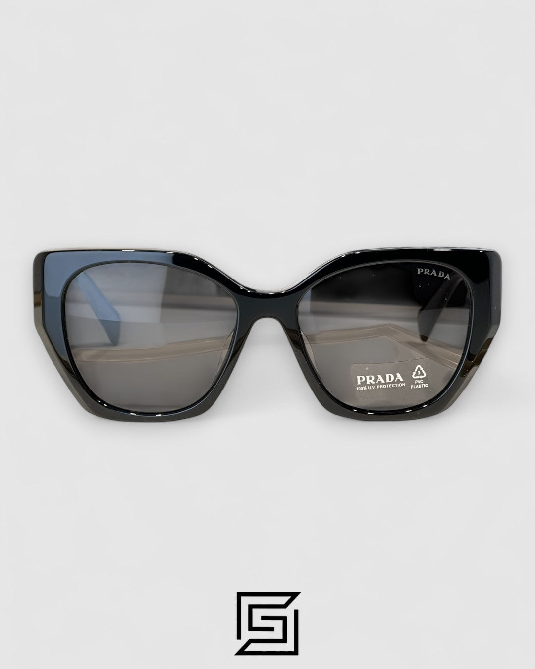Prada SPR 19Z Black Lenses Black Frame