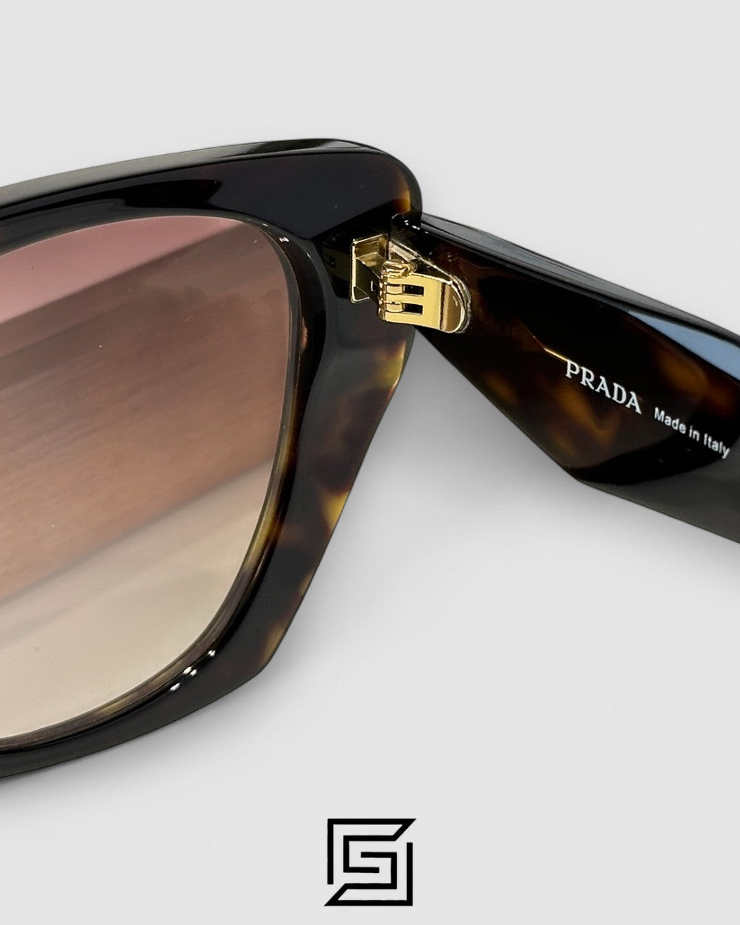 Prada SPR 19Z Brown Lenses Tiger Brown Frame