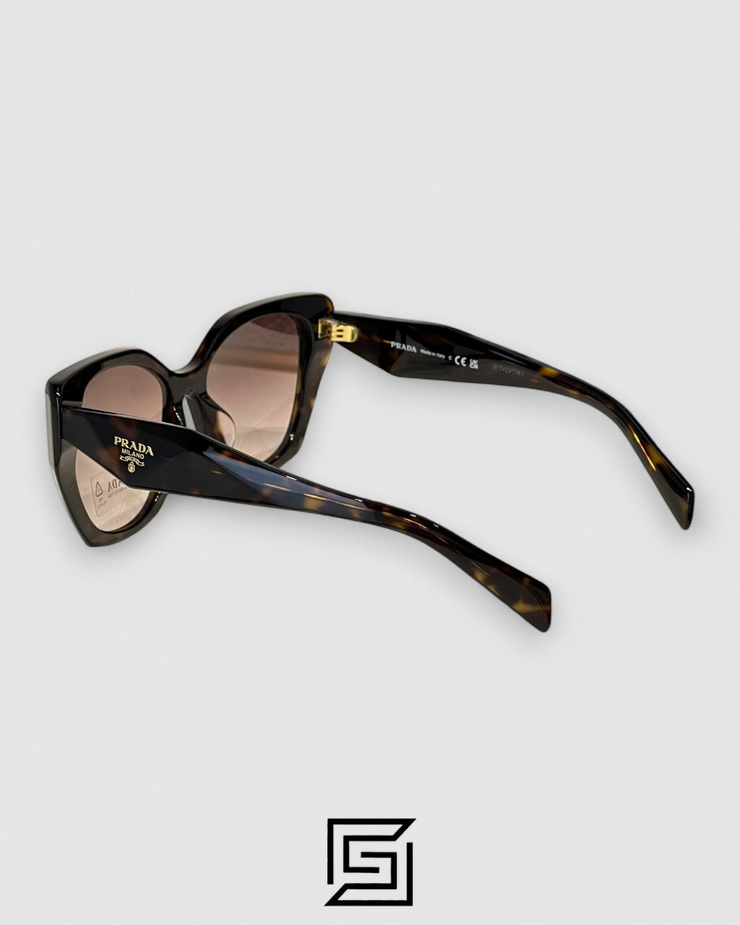 Prada SPR 19Z Brown Lenses Tiger Brown Frame