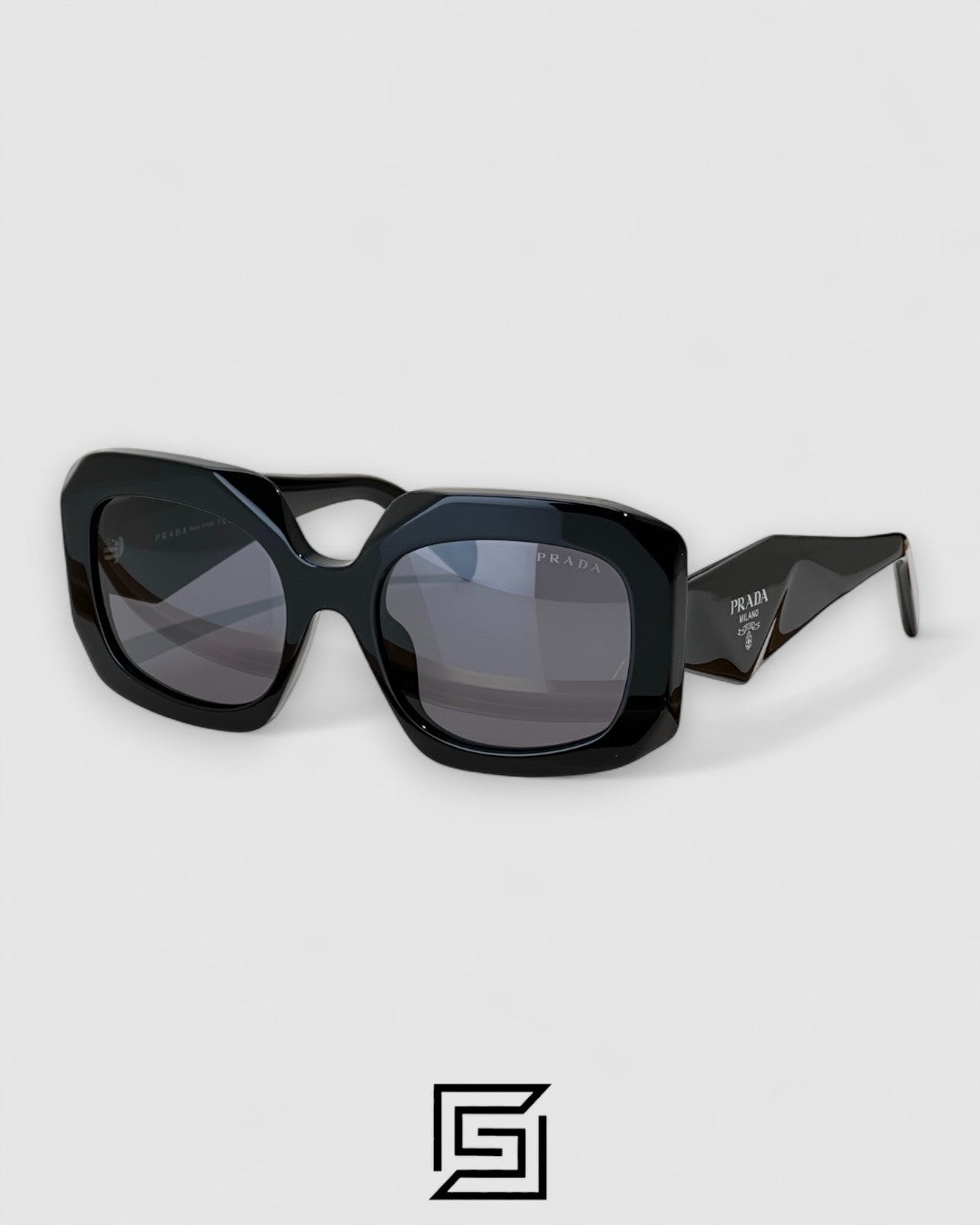 Prada SPR B23 Black Lenses Black Frame