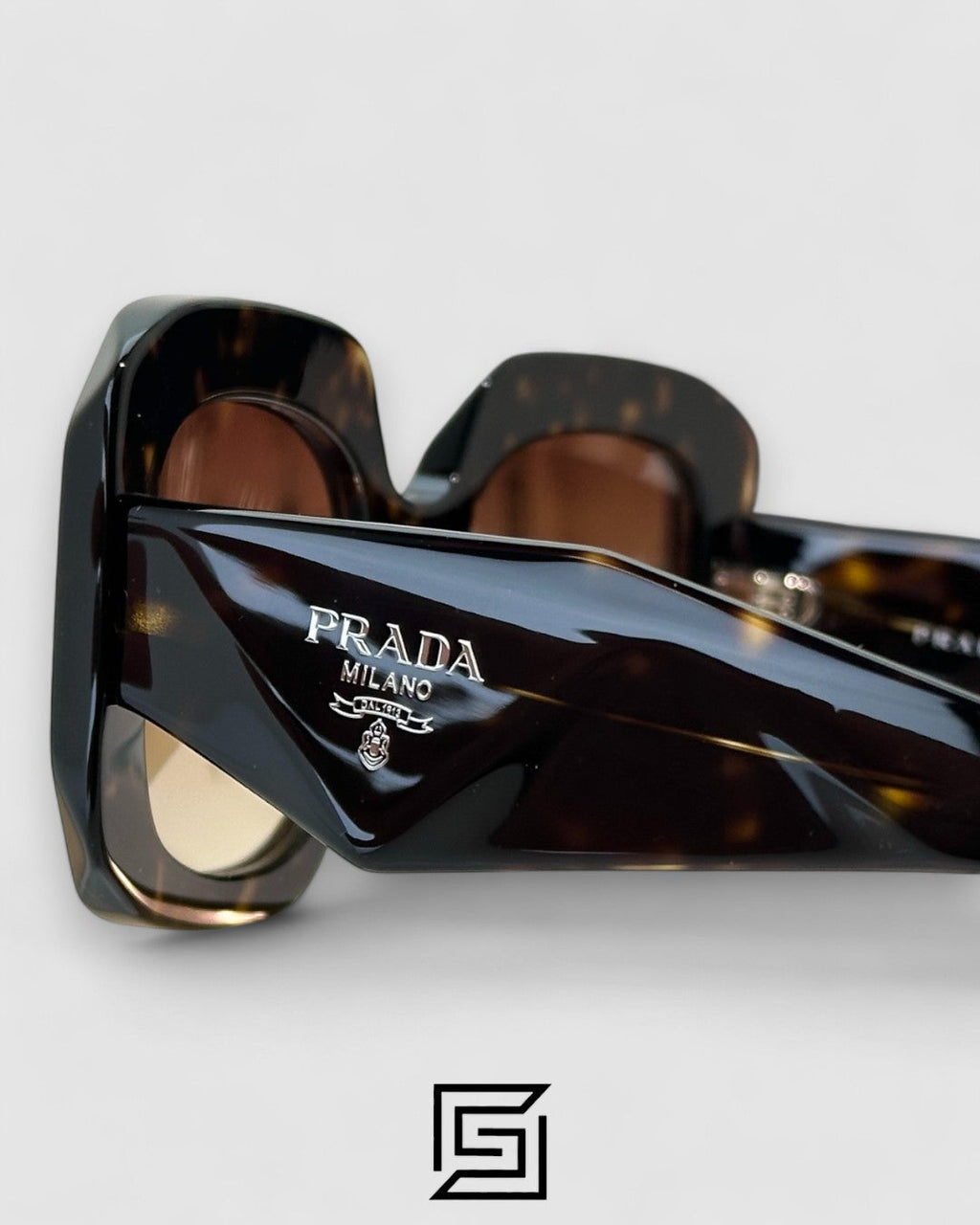 Prada SPR B23 Honey Lenses Tiger Brown Frame