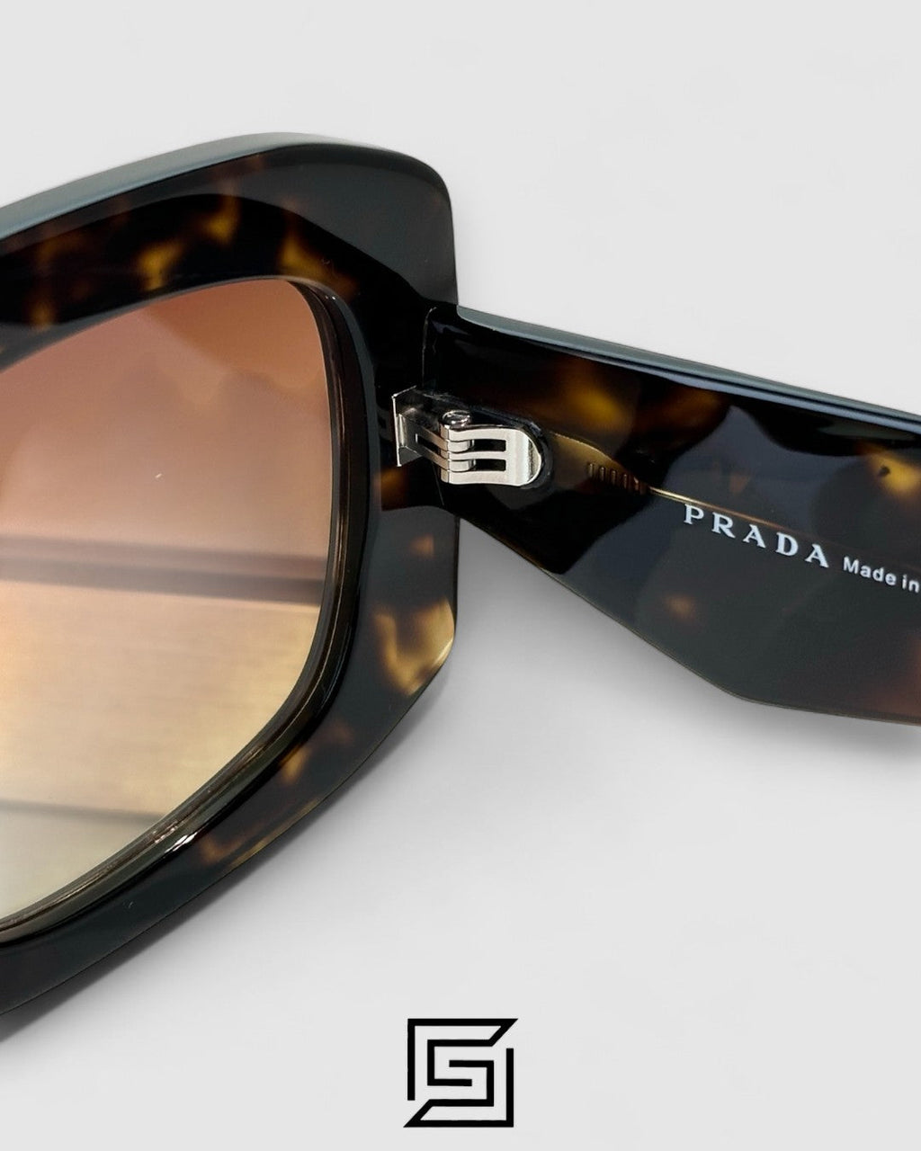 Prada SPR B23 Honey Lenses Tiger Brown Frame