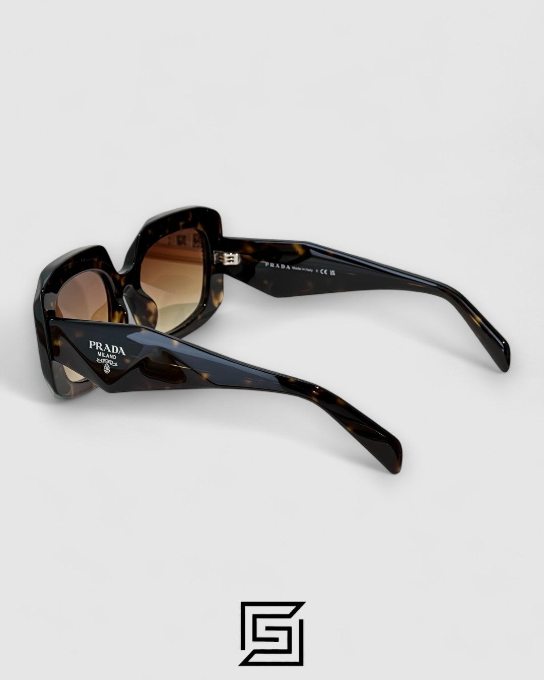 Prada SPR B23 Honey Lenses Tiger Brown Frame