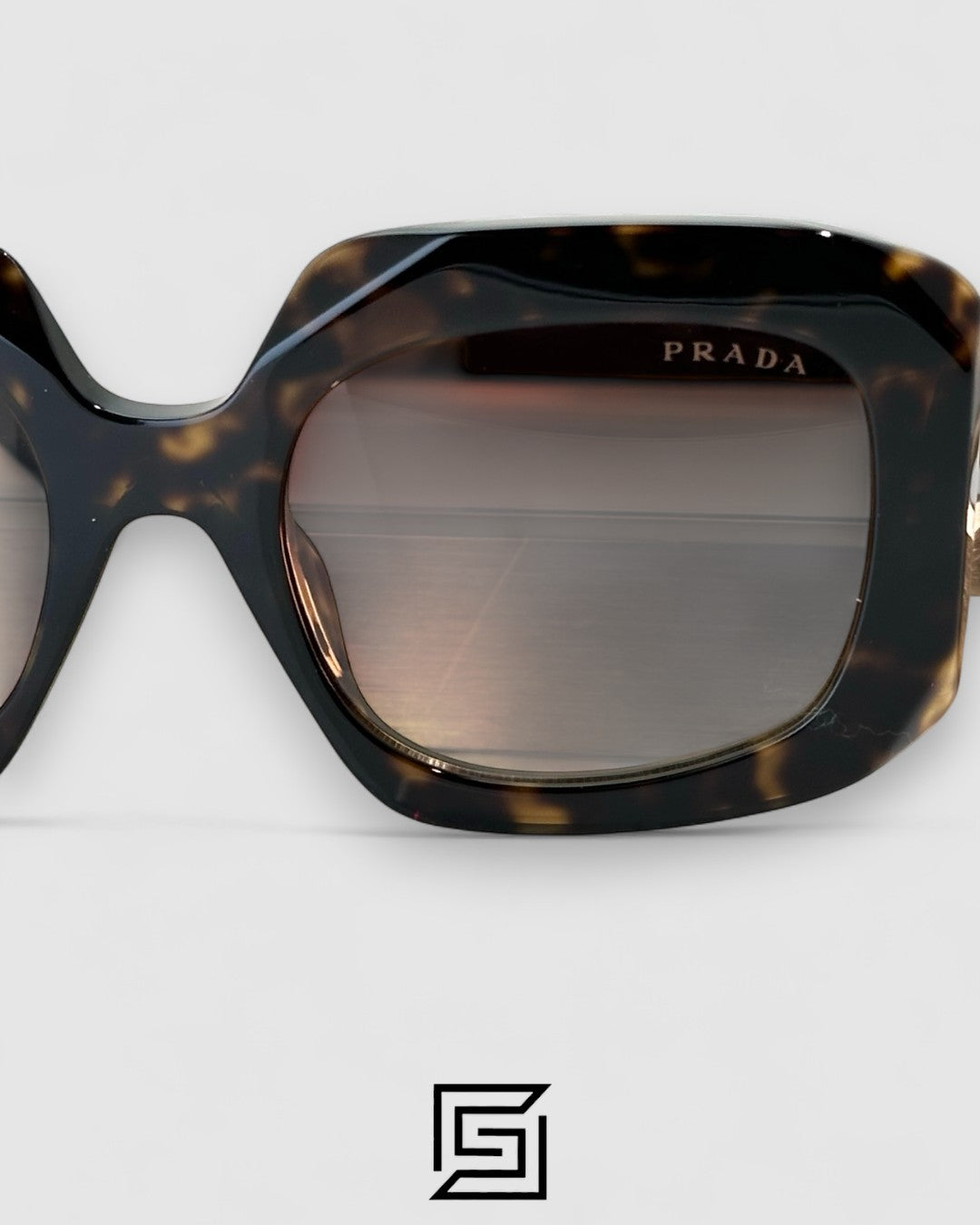 Prada SPR B23 Honey Lenses Tiger Brown Frame