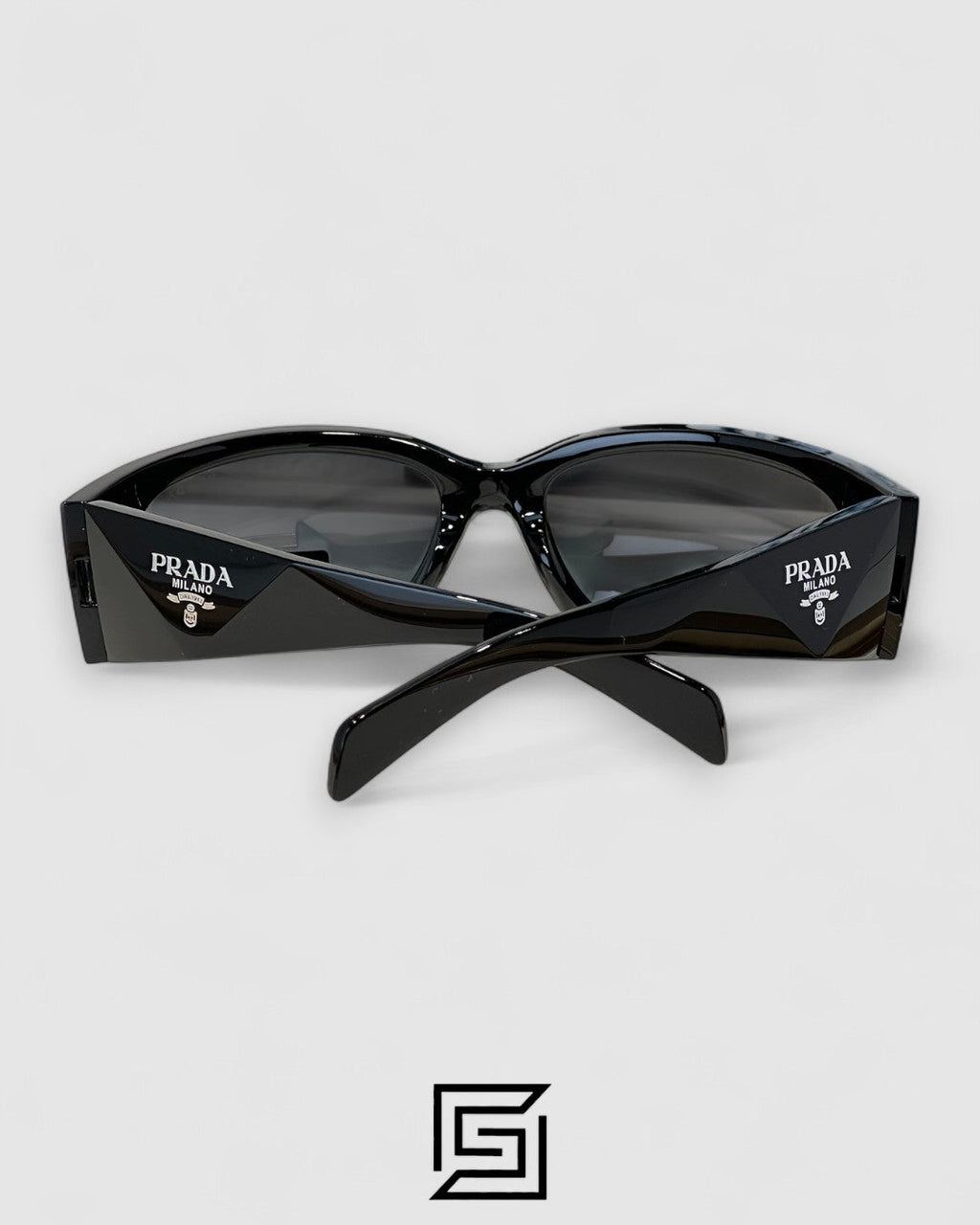 Prada SPR A14 Black Lenses Black Frame