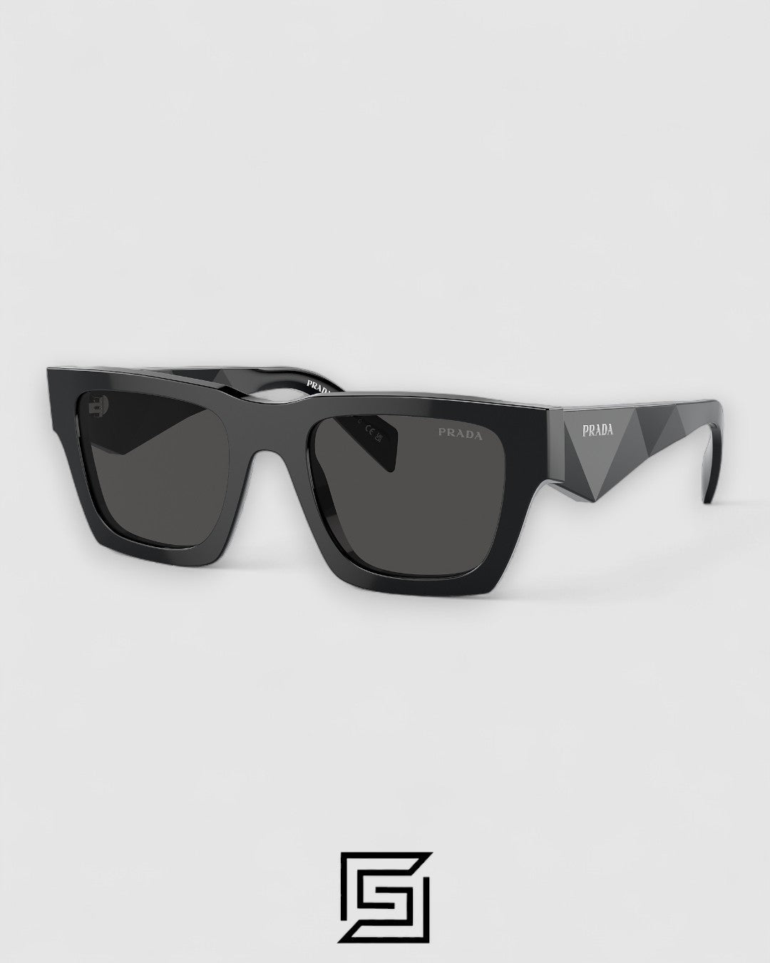 Prada SPR A06S Black Lenses Black Frame