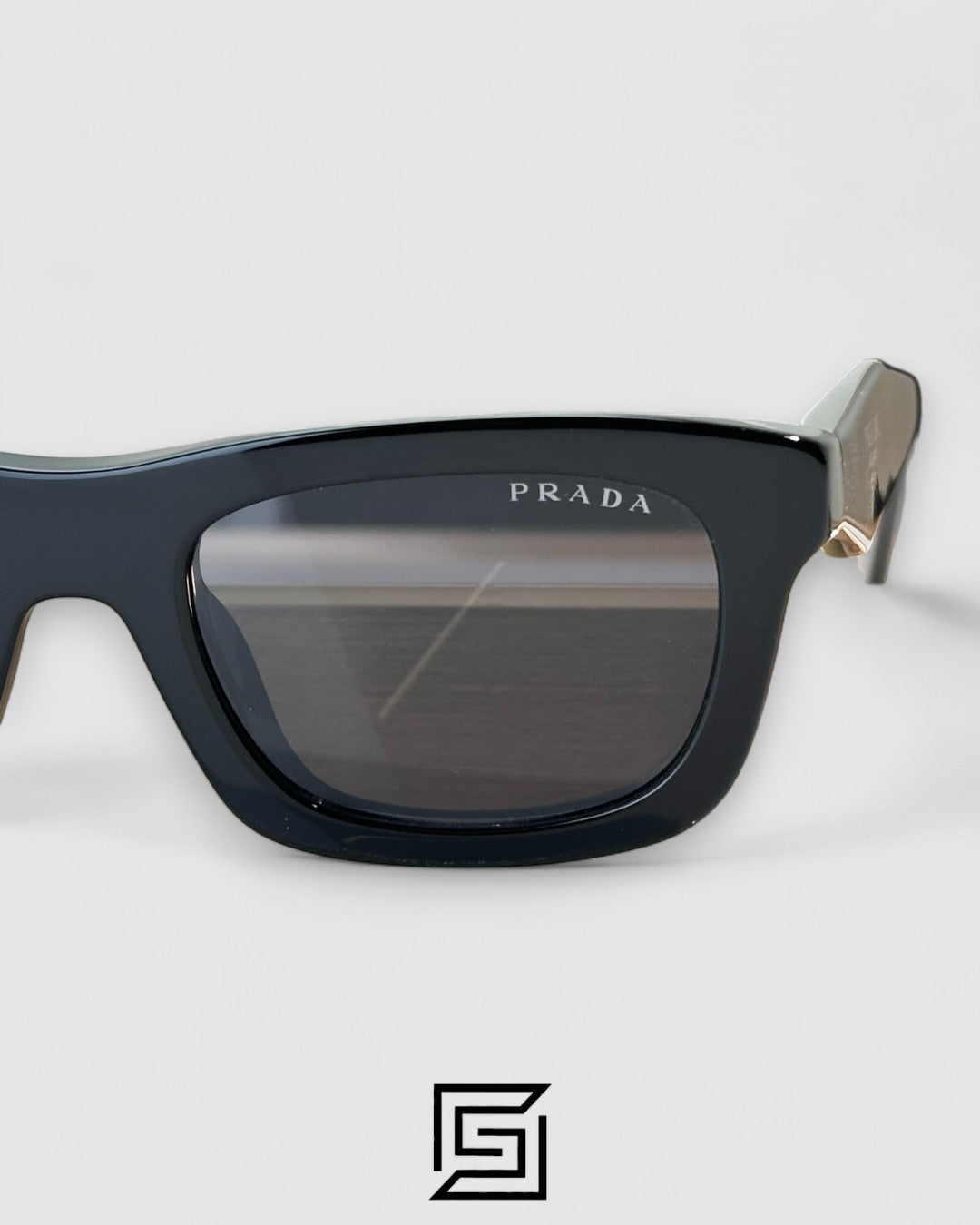 Prada SPR C06 Black Lenses Black Frame