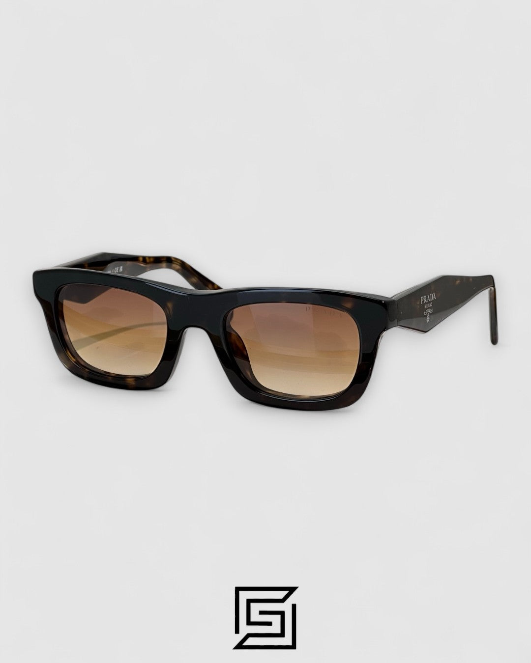 Prada SPR C06 Brown Lenses Tiger Brown Frame