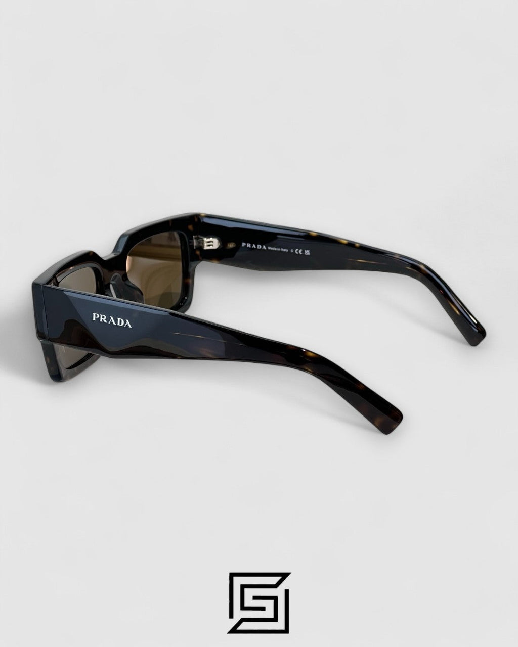 Prada SPR B17 Tiger Brown Sunglasses – Brown Lenses