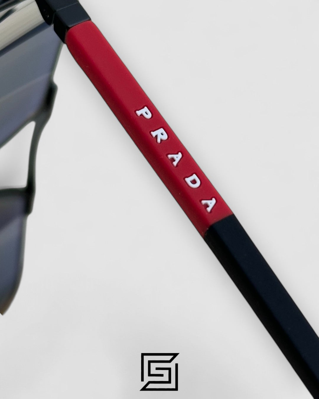 Prada SPS A50 Red Mirror Lenses Black Frame