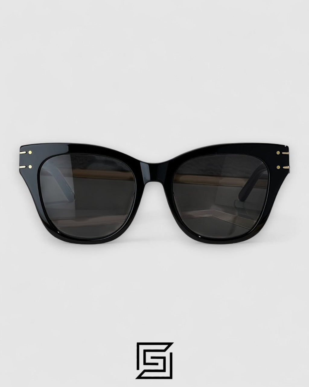 Dior Signature B4U Black Leanses Black Frame Gold Logo