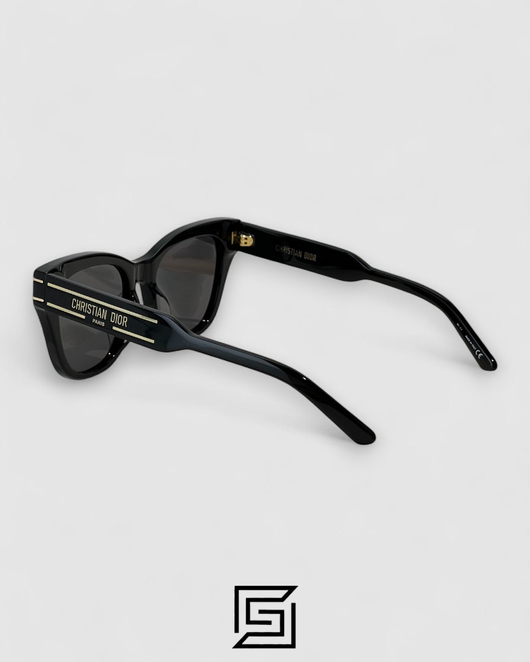 Dior Signature B4U Black Leanses Black Frame Gold Logo