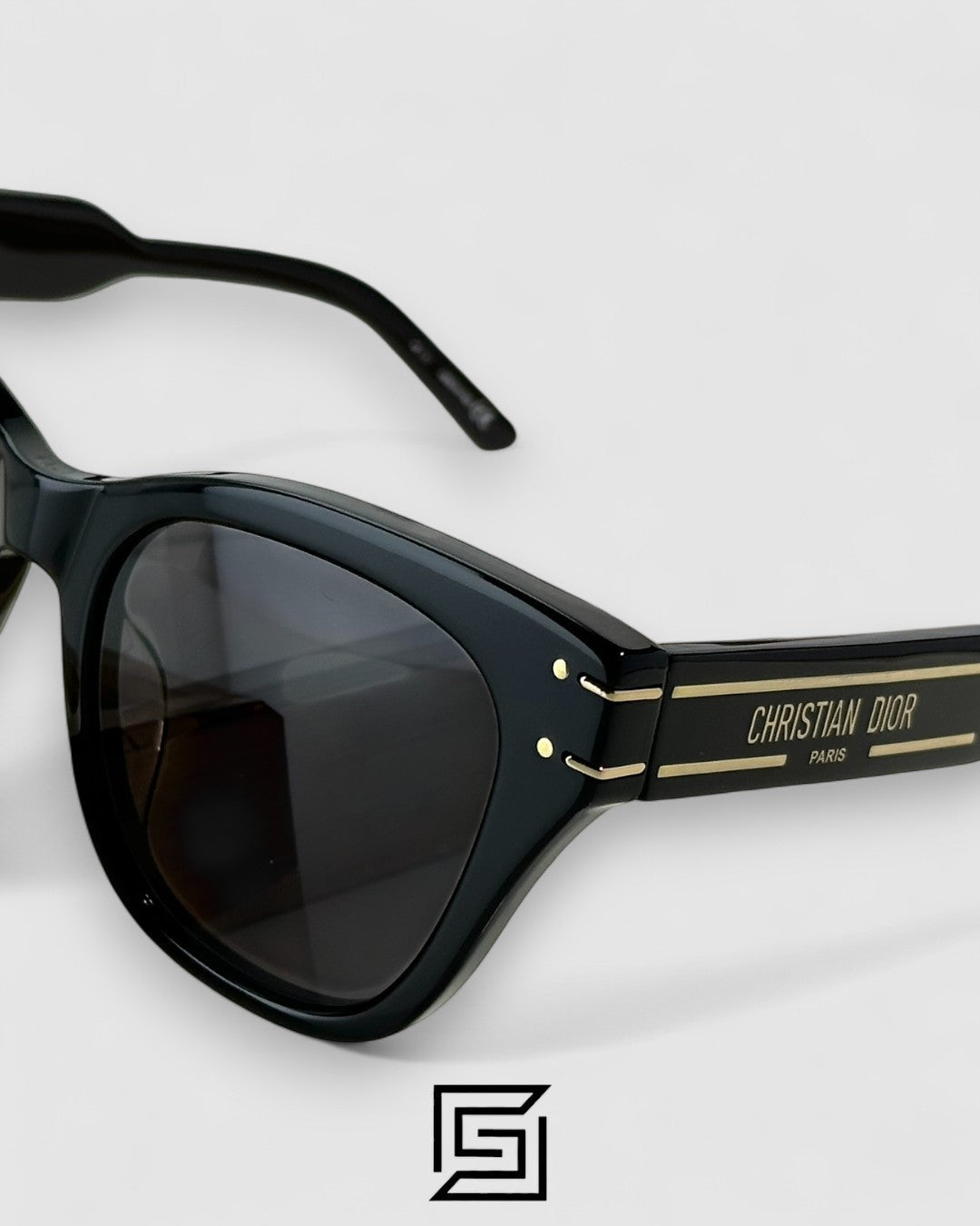 Dior Signature B4U Black Leanses Black Frame Gold Logo