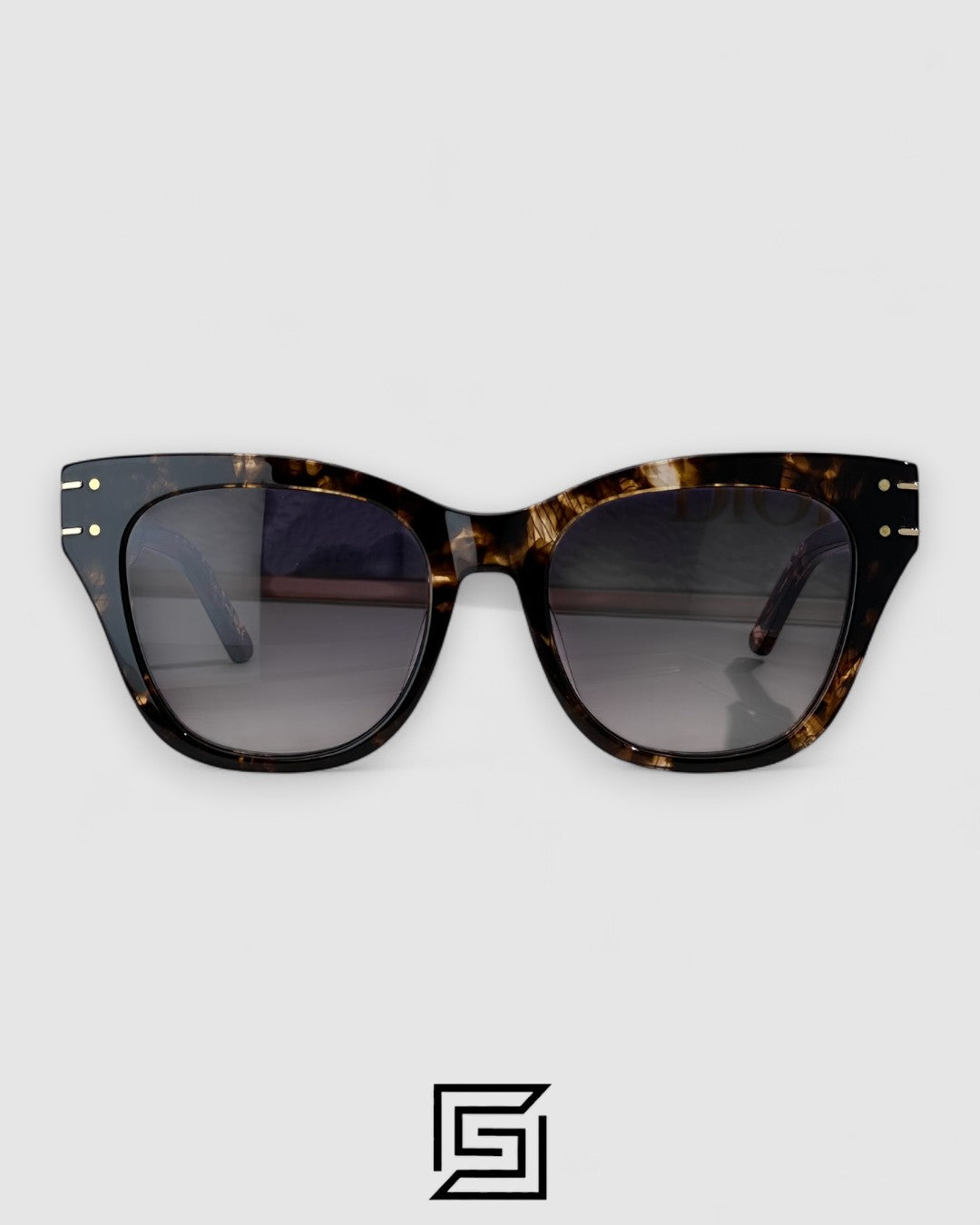 Dior Signature B4U Grey Leanses Tiger Brown Frame