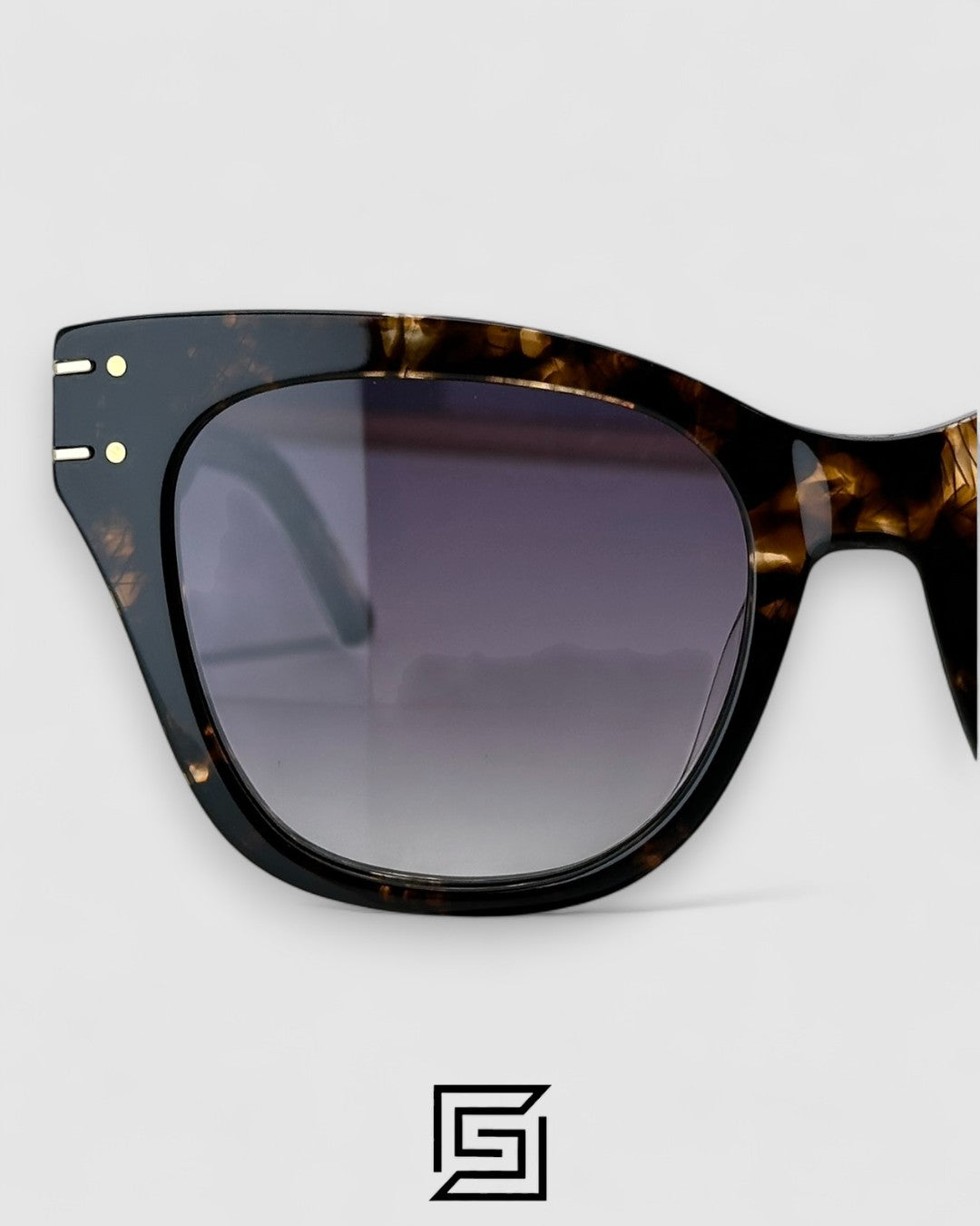 Dior Signature B4U Grey Leanses Tiger Brown Frame