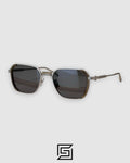AKONI AKS-513B Black Leanses Silver Frame