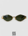 CELINE CL40254U Olive Lenses Gold Frame